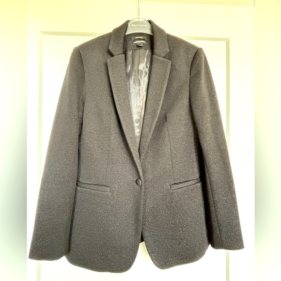 RW&CO Black Sparkle Tuxedo Blazer - Picture 1 of 4